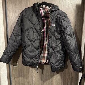 The North Face 550 womens Black Hooded Reversible Jacket